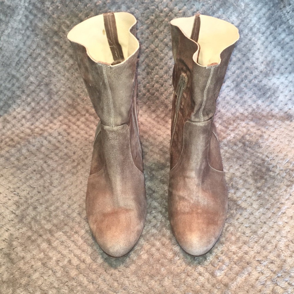 Janet & Janet Barr Heel Ankle Boots Sz 8